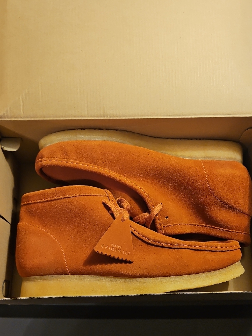 Clarks "ORIGINALS" Burnt Orange Wallabees